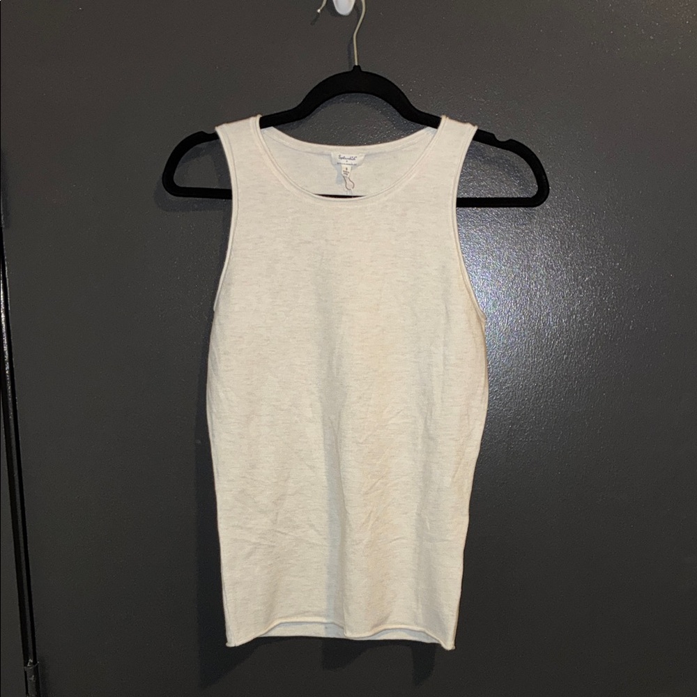 NWT Splendid Cella Jane Blog Ivory Knit Tank Sz S
